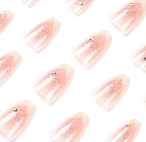 White Glitter Wave