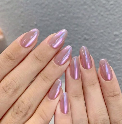 Glossy Pink Oval