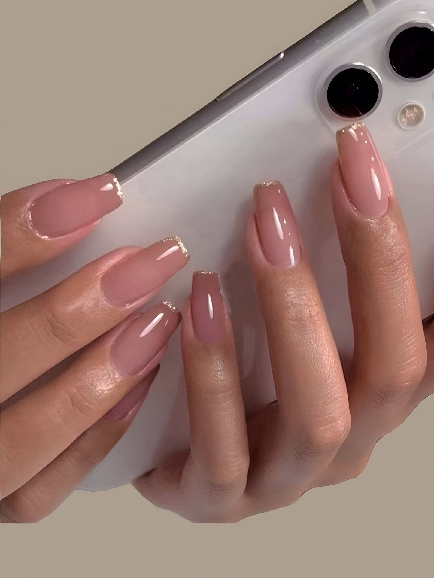 Natural Nude with Glitter